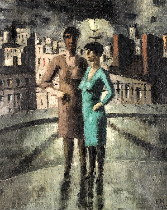 1927_Deux femmes au réverbère