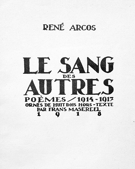 René Arcos | Le sang des autres