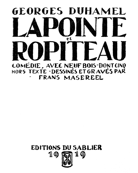 Georges Duhamel | Lapointe ropiteau